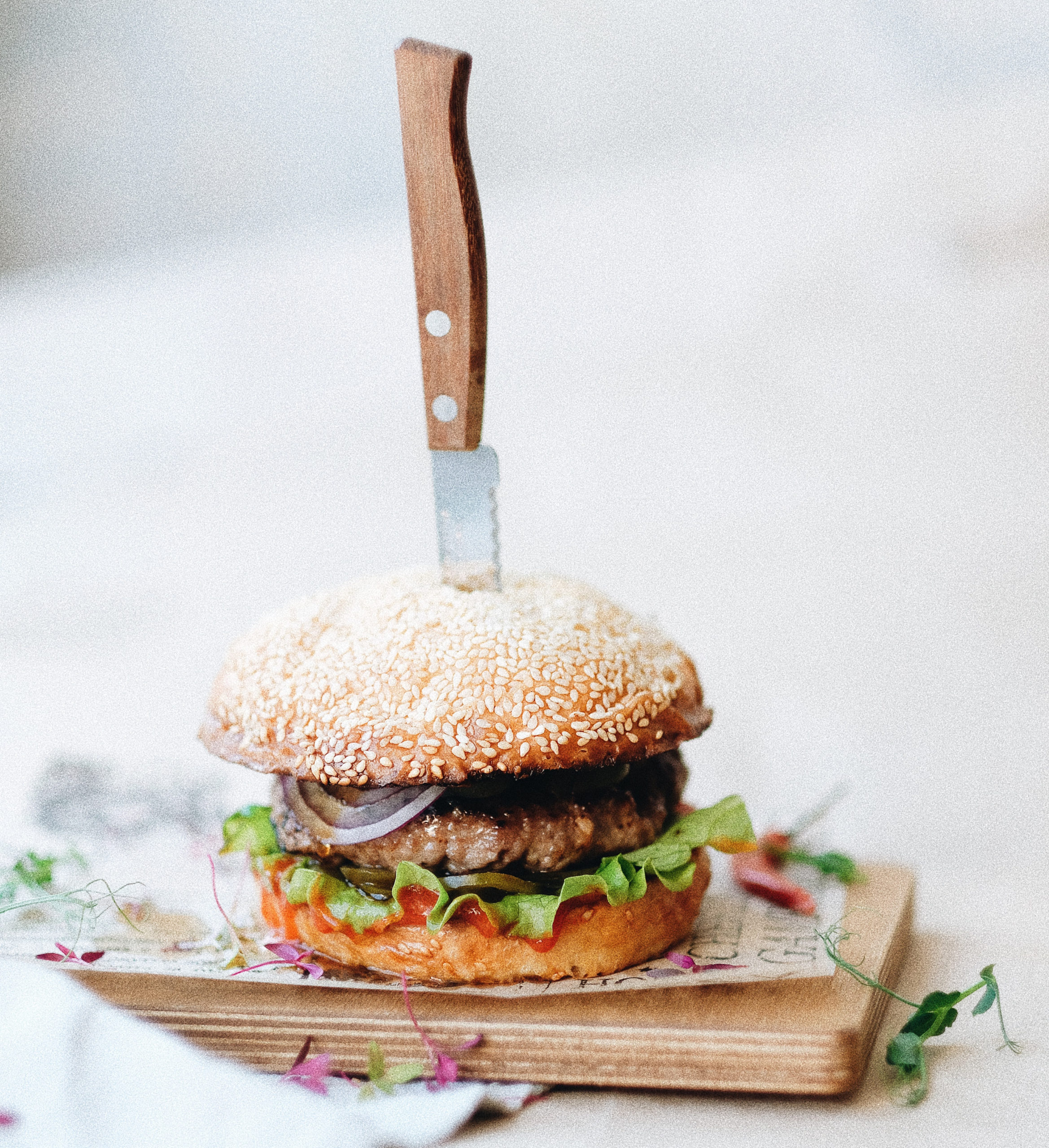 foto plato hamburguesa